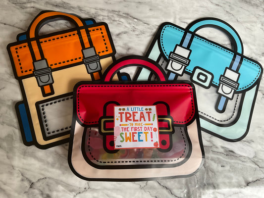 Back to school/First Day at school satchel sweet treat bags